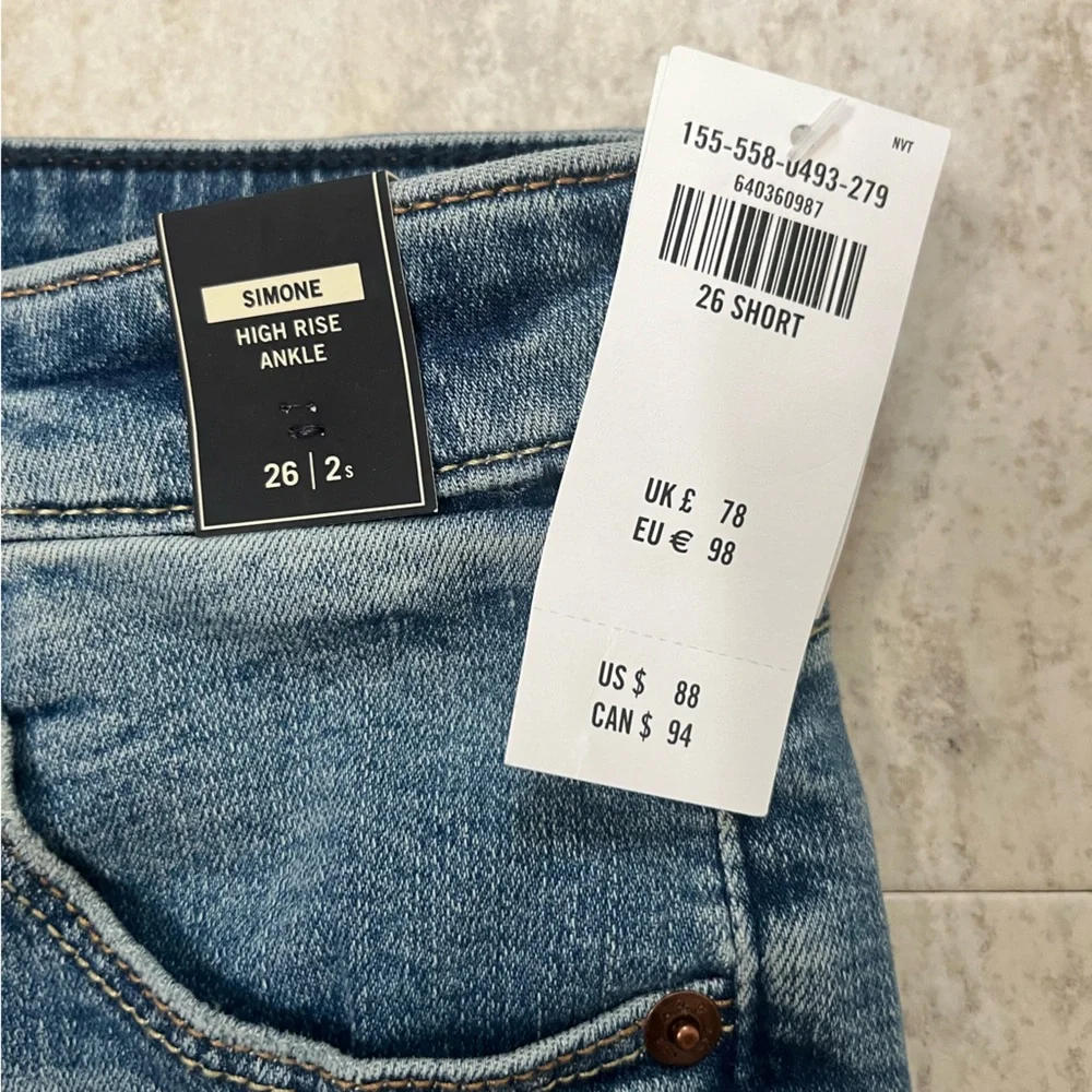 Abercrombie & Fitch Womens Jeans. Simone high rise ankle. NWT - Picture 5 of 7